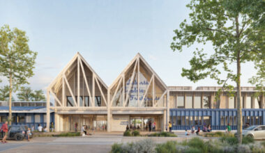 voici l'image de la future école dont on connaît l'architecte, un projet ambitieux