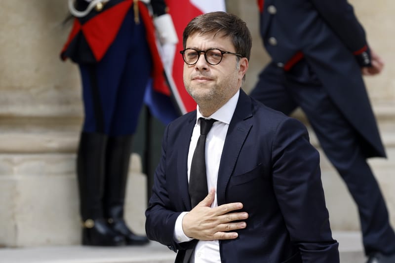 Le maire de Marseille, Benoît Payan, arrive à l'Élysée à Paris le 4 juillet 2023