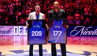 «C’est beaucoup d’émotions», Bercy rend hommage aux légendes Nicolas Batum et Nando De Colo