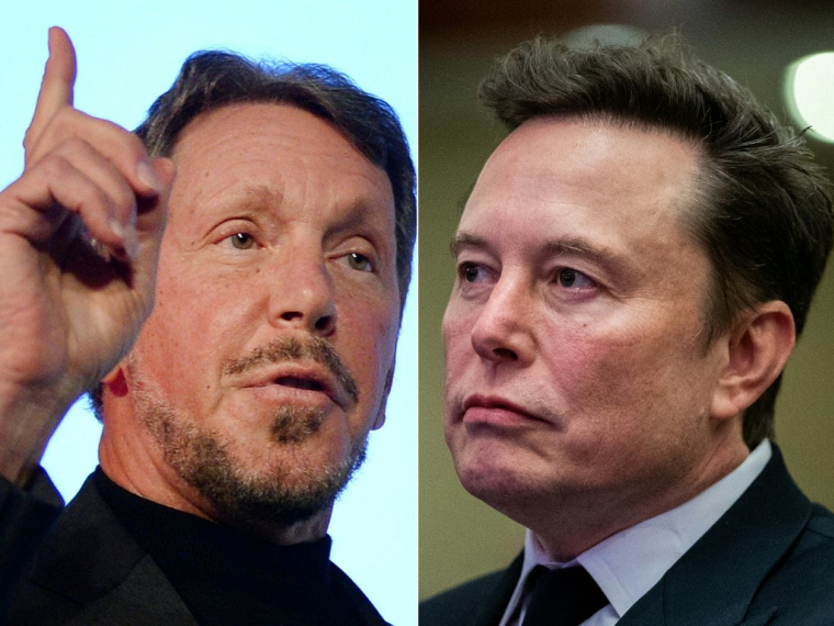 Le duo Larry Ellison/Elon Musk domine nettement le classement des fortunes mondiales (illustration) ( AFP/POOL / TORU YAMANAKA )
