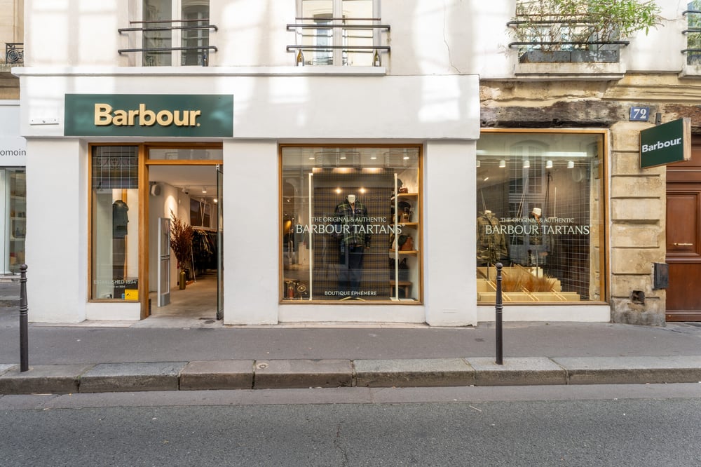 La boutique éphémère Barbour