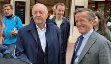 premier bain de foule pour Jean-Michel Aulas après son adoubement par la droite et le centre