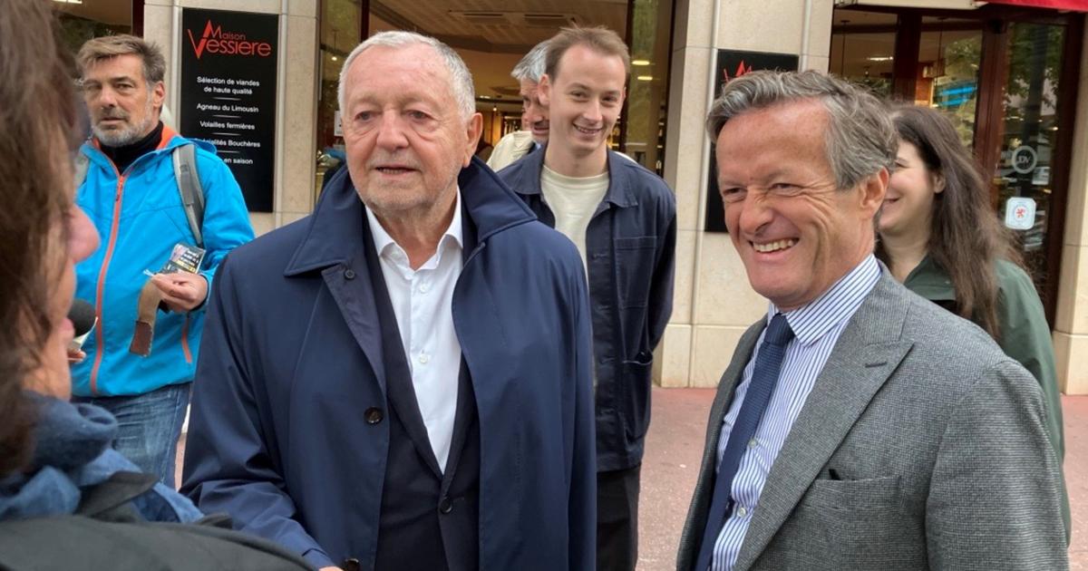 premier bain de foule pour Jean-Michel Aulas après son adoubement par la droite et le centre