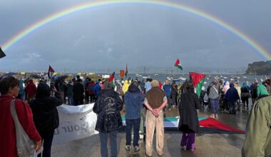 L’Œil du photographe à Douarnenez : un arc-en-ciel pour Gaza