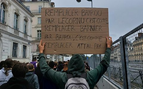 Une pancarte croisée à la manifestation dans le centre-ville de Rennes, ce mercredi 10 septembre.