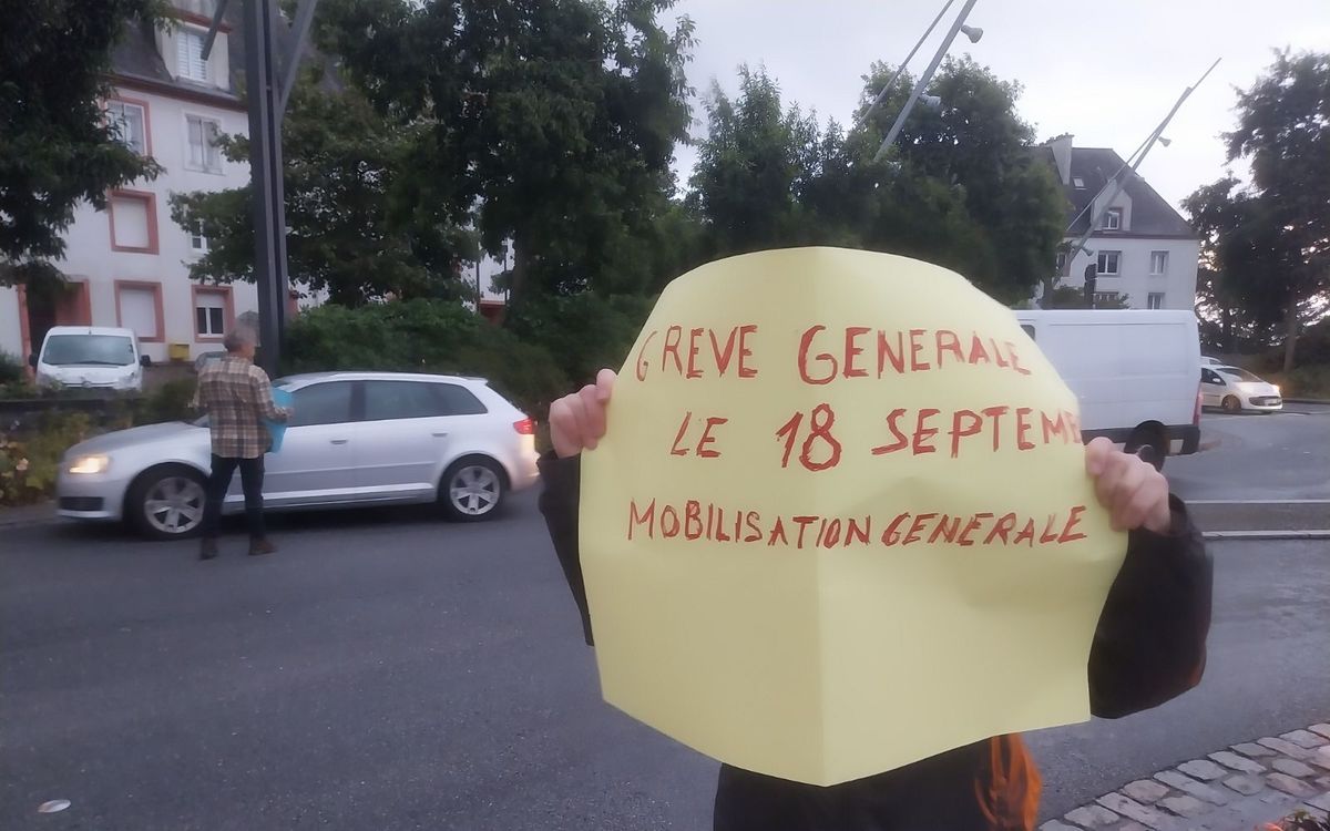 DIRECT TERMINÉ - "Bloquons tout" à Brest : une petite mobilisation cette fin de journée
