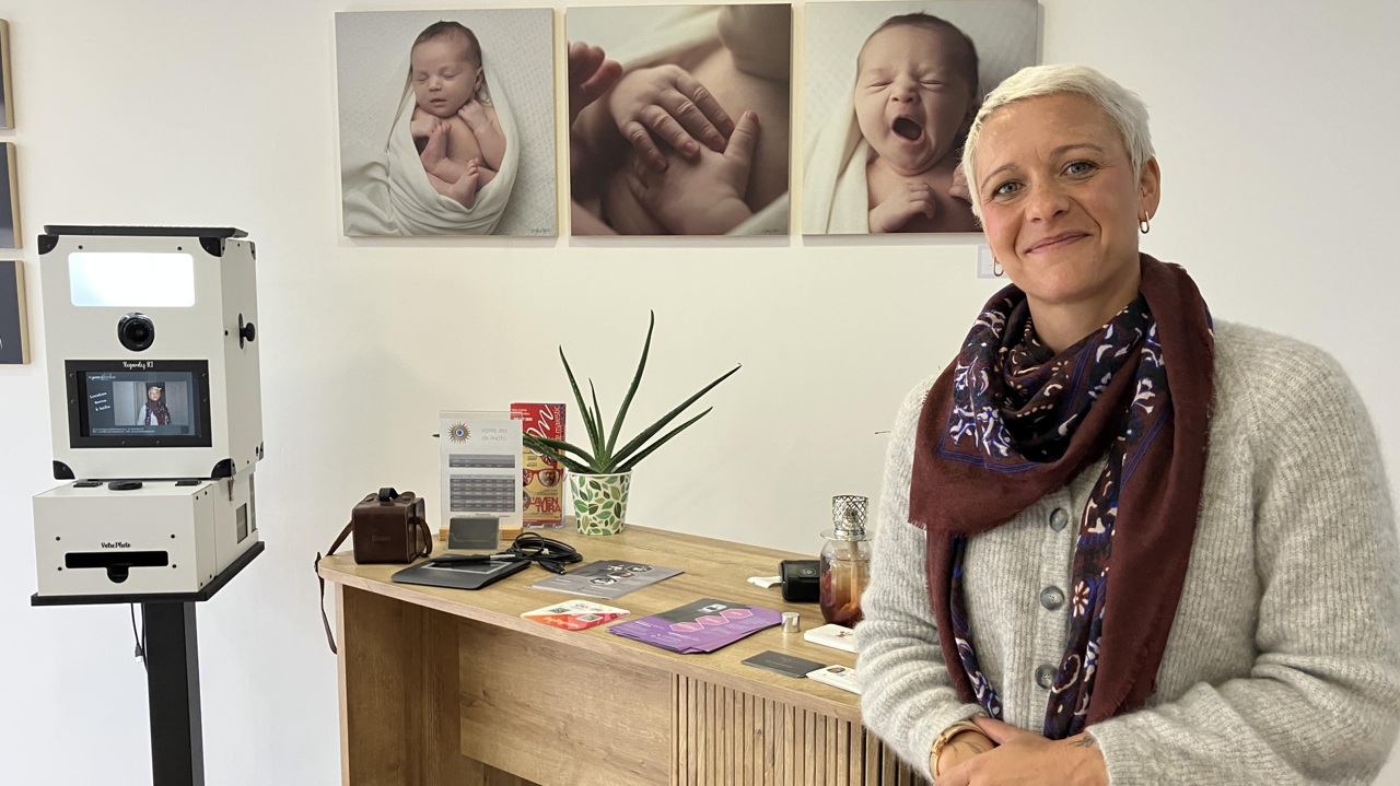 Aurore Caillaud dans la cour des photographes européens