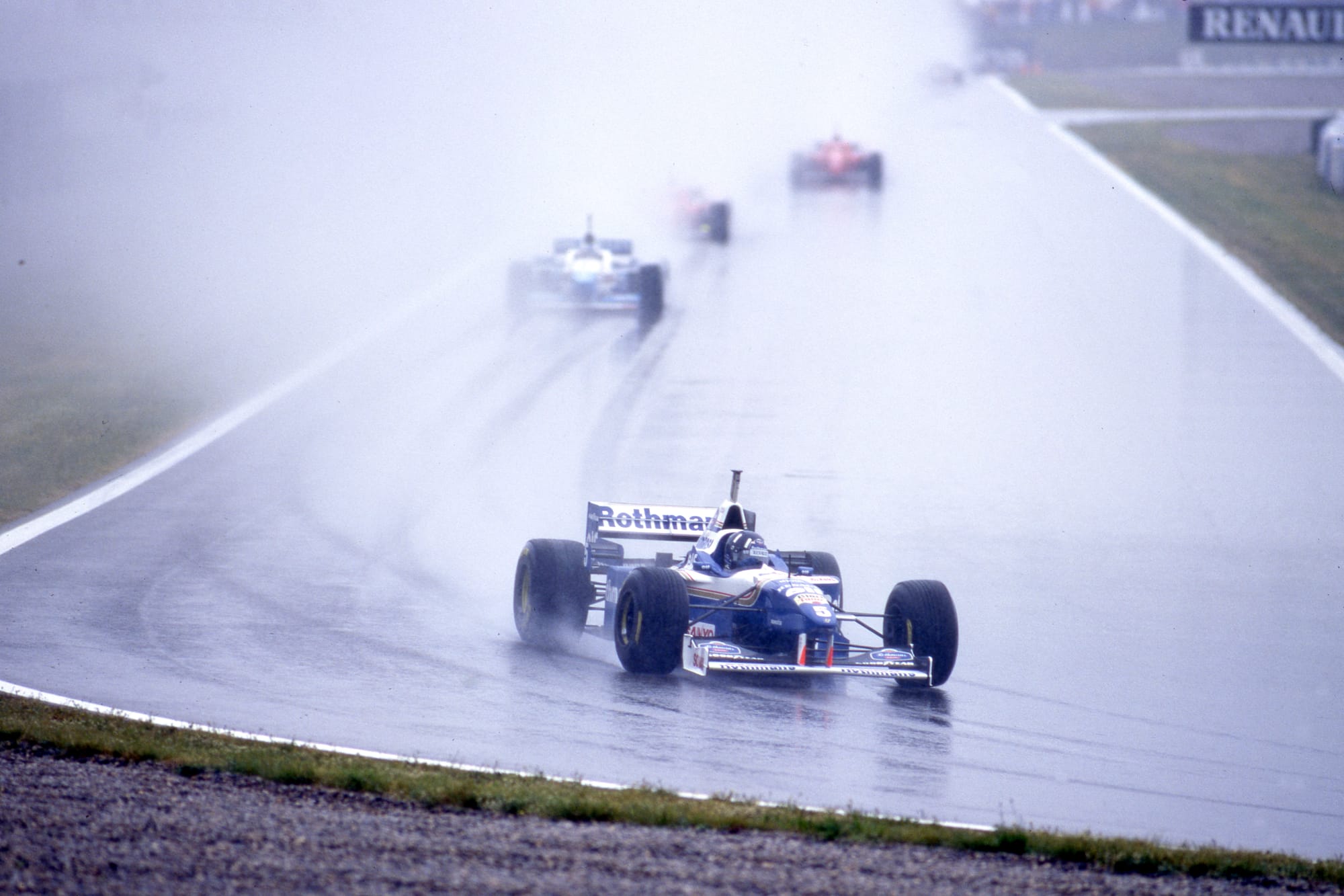 Damon Hill, triple sortie pour le leader F1 Ă Barcelone