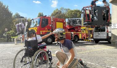 « Oublier l’hôpital pendant quelques heures » : Quand les enfants malades se mettent dans la peau des pompiers à Rennes