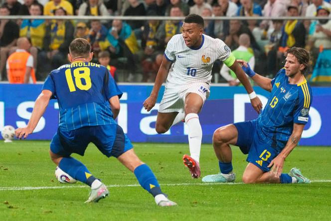 Kylian Mbappé, lors du match Ukraine-France, comptant pour les qualifications de la Coupe du monde 2026, à Wroclaw (Pologne), le 5 septembre 2025.
