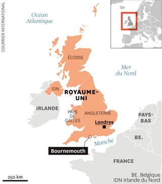 Bournemouth, dans le comté du Dorset. 