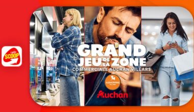 Gagnez vos cartes-cadeaux à dépenser dans des enseignes de la zone commerciale Auchan Villars