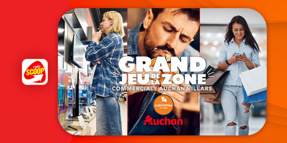 Gagnez vos cartes-cadeaux à dépenser dans des enseignes de la zone commerciale Auchan Villars