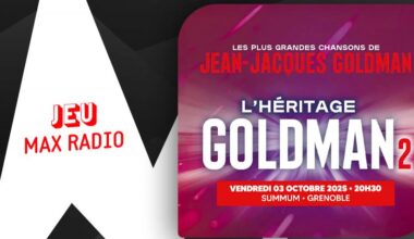 Gagnez vos places pour l’Héritage Goldman 2 au Summum à Grenoble