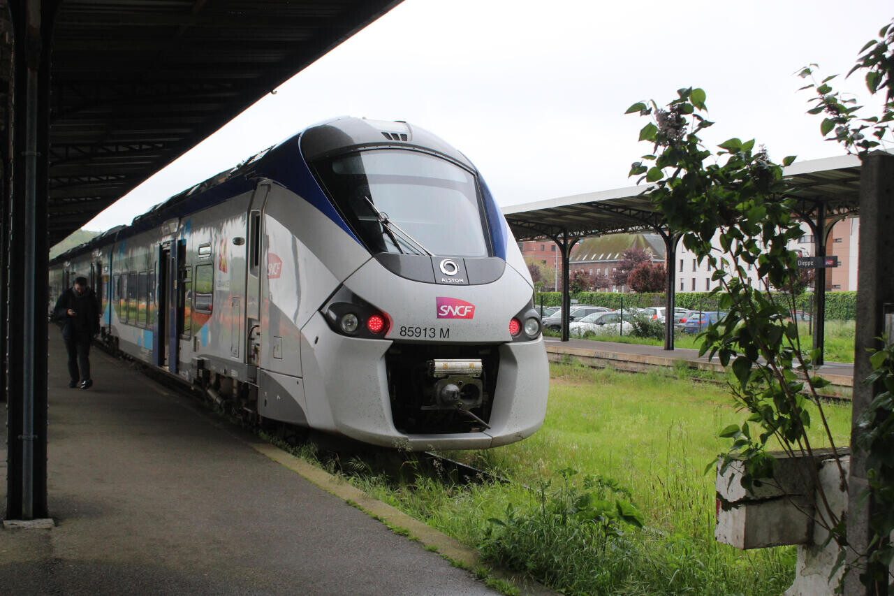 la circulation des trains entre Dieppe et Rouen perturbée