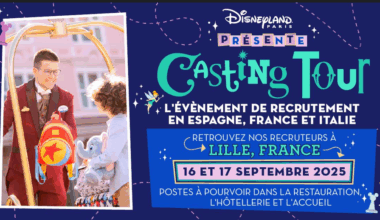 Disneyland Paris recrute à Lille les 16 & 17 septembre