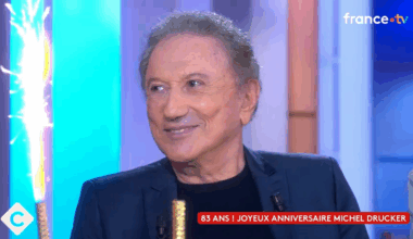 Michel Drucker réagit, ému, aux messages d’anniversaire adressés par ses proches