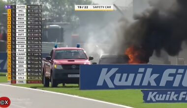 Nicolas Hamilton échappe à un violent incendie à Silverstone
