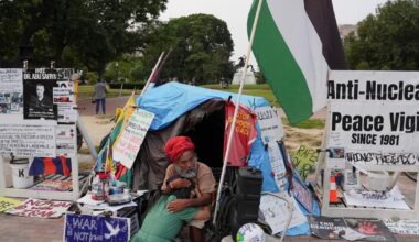 À Washington, Trump s’en prend au campement pour la paix devant la Maison-Blanche