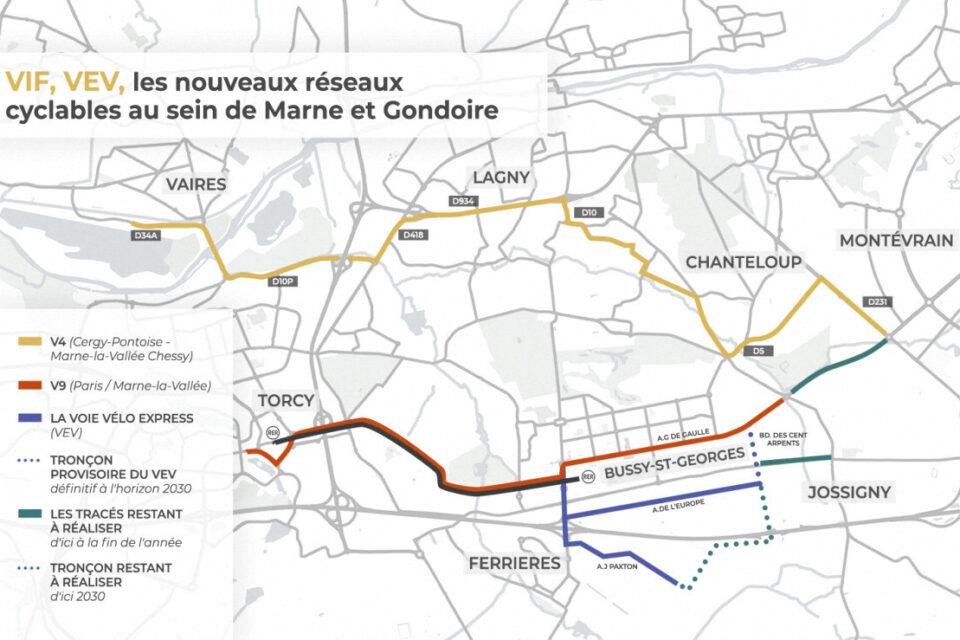 réseau cyclable marne et gondoire