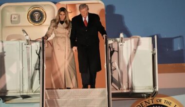 Atterrissage d’urgence ! Donald et Melania Trump quittent le Royaume-Uni, leur retour ne se passe pas comme prévu…