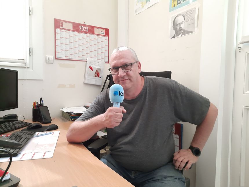 Fabien Chollet, responsable de la régie des expositions