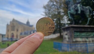 La collégiale de Eu gravée par la Monnaie de Paris