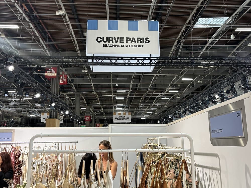 L'espace Curve Beachwear & Resort au salon Who's Next, le 8 septembre septembre 2025 à Paris