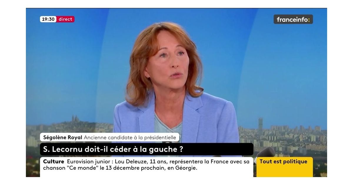 "Je ne vais pas dire ça sur un plateau de télévision, c'est grotesque" : Ségolène Royal esquive en direct sur Franceinfo une question de Sonia Chironi