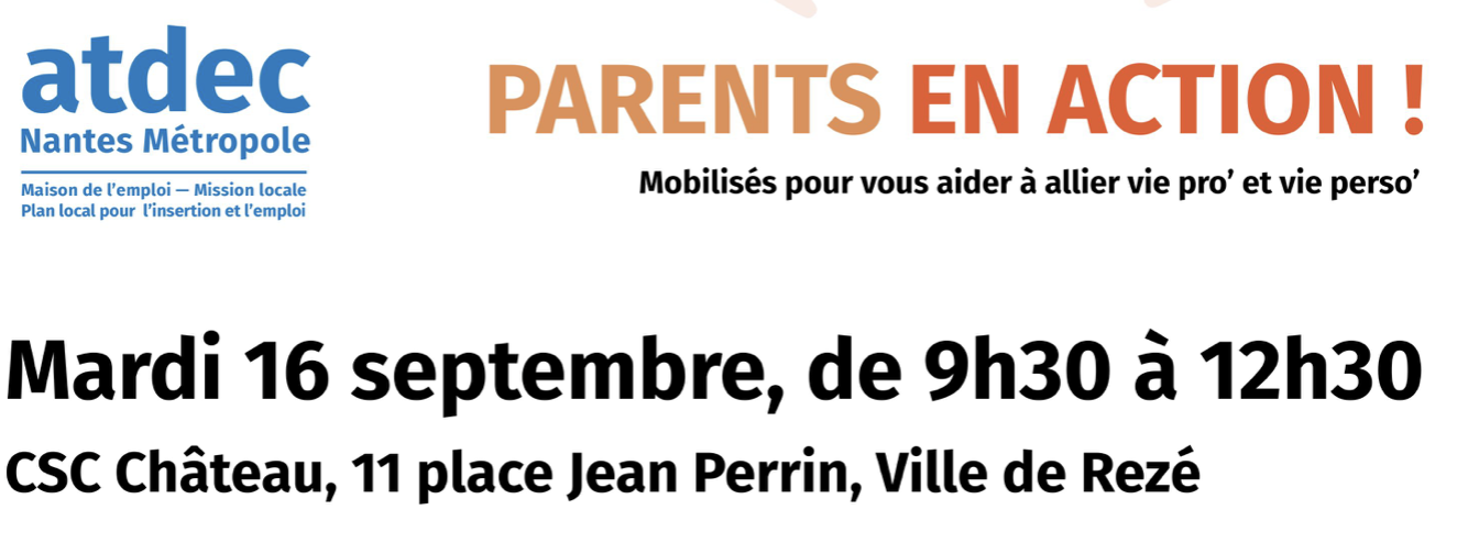 Forum à Rezé pour les parents qui cherchent un emploi