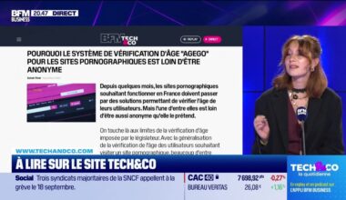 À lire sur le site Tech&Co : Pourquoi le système de vérification d'âge "AgeGO" pour les sites pornographiques est loin d'être anonyme, par Salomé Ferraris