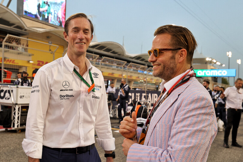 James Matthews est membre du conseil d'administration de Williams Racing, une écurie britannique de Formule 1. Ici, il est sur la grille de départ du Grand Prix de Bahreïn, le 20 mars 2022.