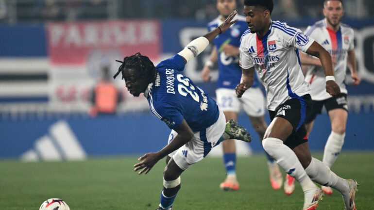 Abner (OL) face à Strasbourg