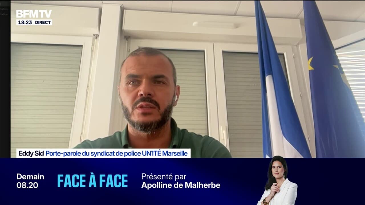 "On était face à un individu qui était menaçant et véhément" à l'égard des policiers, souligne Eddy Sid, porte-parole du syndicat de police UNITÉ Marseille