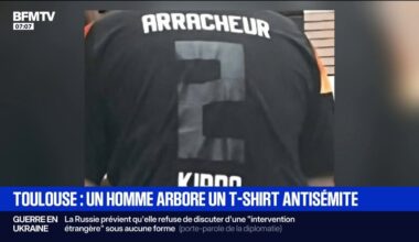 à Toulouse, un homme arbore un t-shirt antisémite