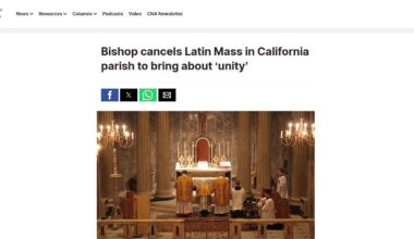 Suppression de la messe traditionnelle d'Hollister (USA)