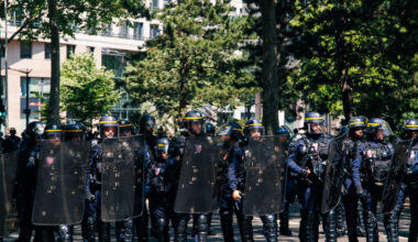 Brigade de CRS à Lyon @Hugo LAUBEPIN