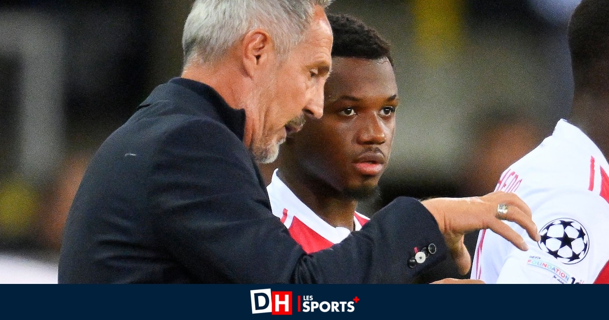L'entraîneur de Monaco en est pleinement conscient : "Nous avons eu de la chance que ce n'était que 3-0 pour le Club Bruges à la mi-temps"