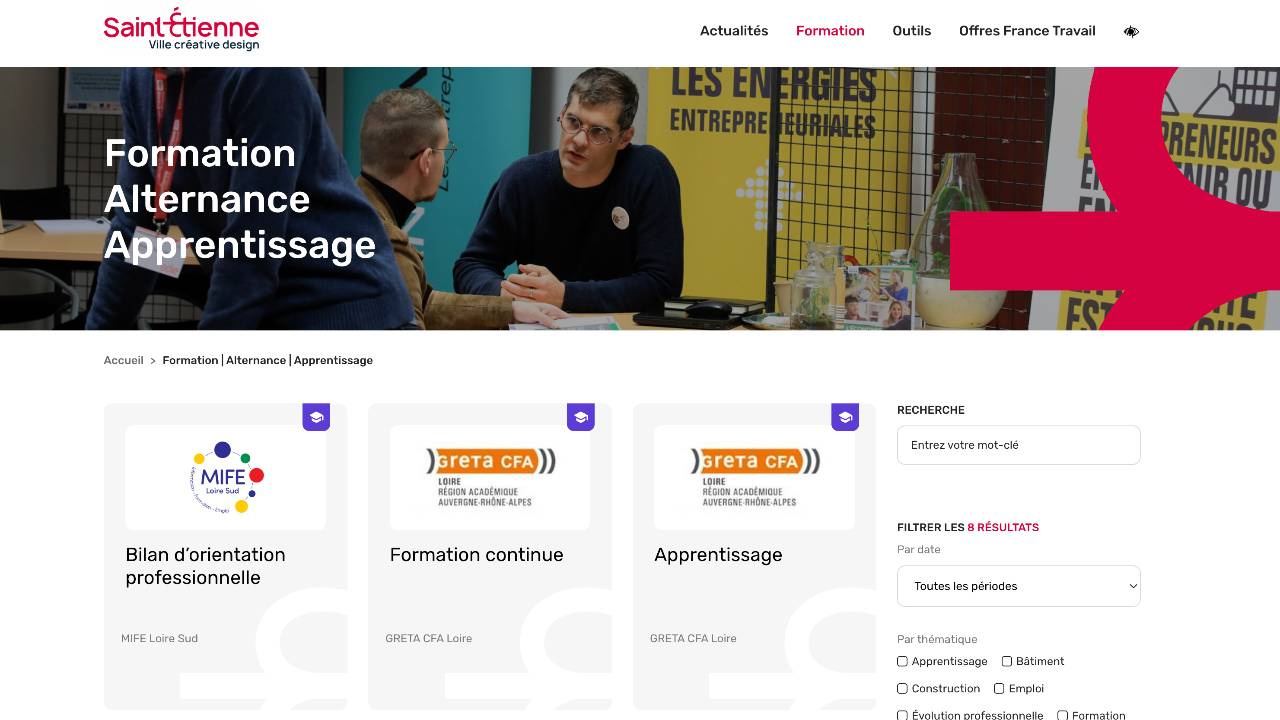 Emploi, formation, création… la Ville de Saint-Etienne lance une plateforme dédiée