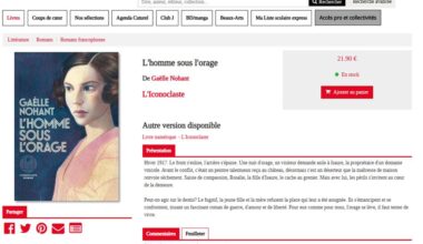 TOULON : "L'homme sous l'orage", de Gaëlle NOHANT
