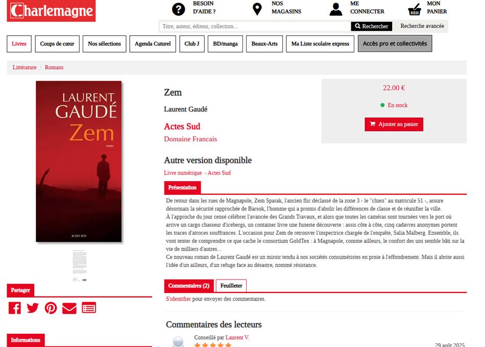TOULON : "Zem", de Laurent GAUDE