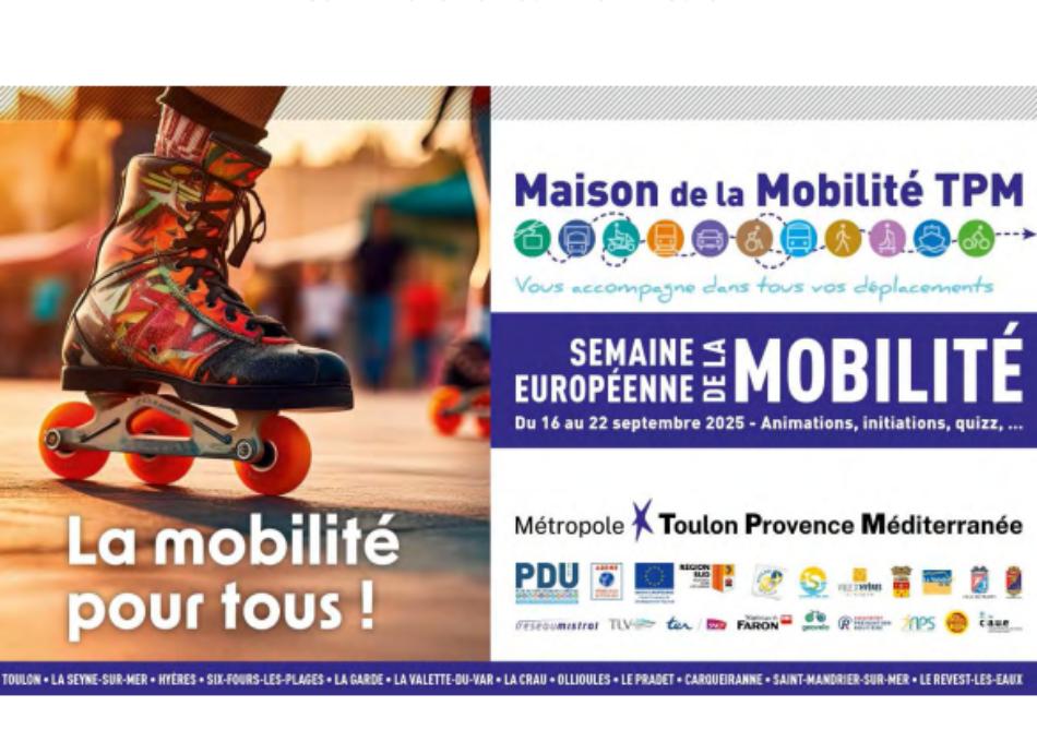 TOULON : Semaine de la Mobilité 2025, bougez autrement avec TPM !