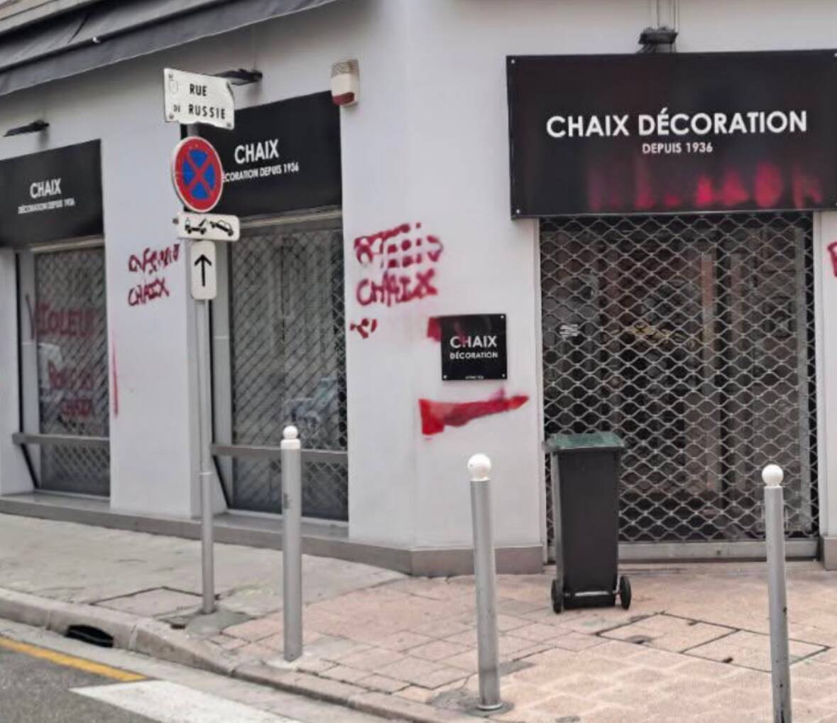 Tags calomnieux sur le magasin du député UDR Bernard Chaix à Nice: les enquêteurs sur la piste d’un couple