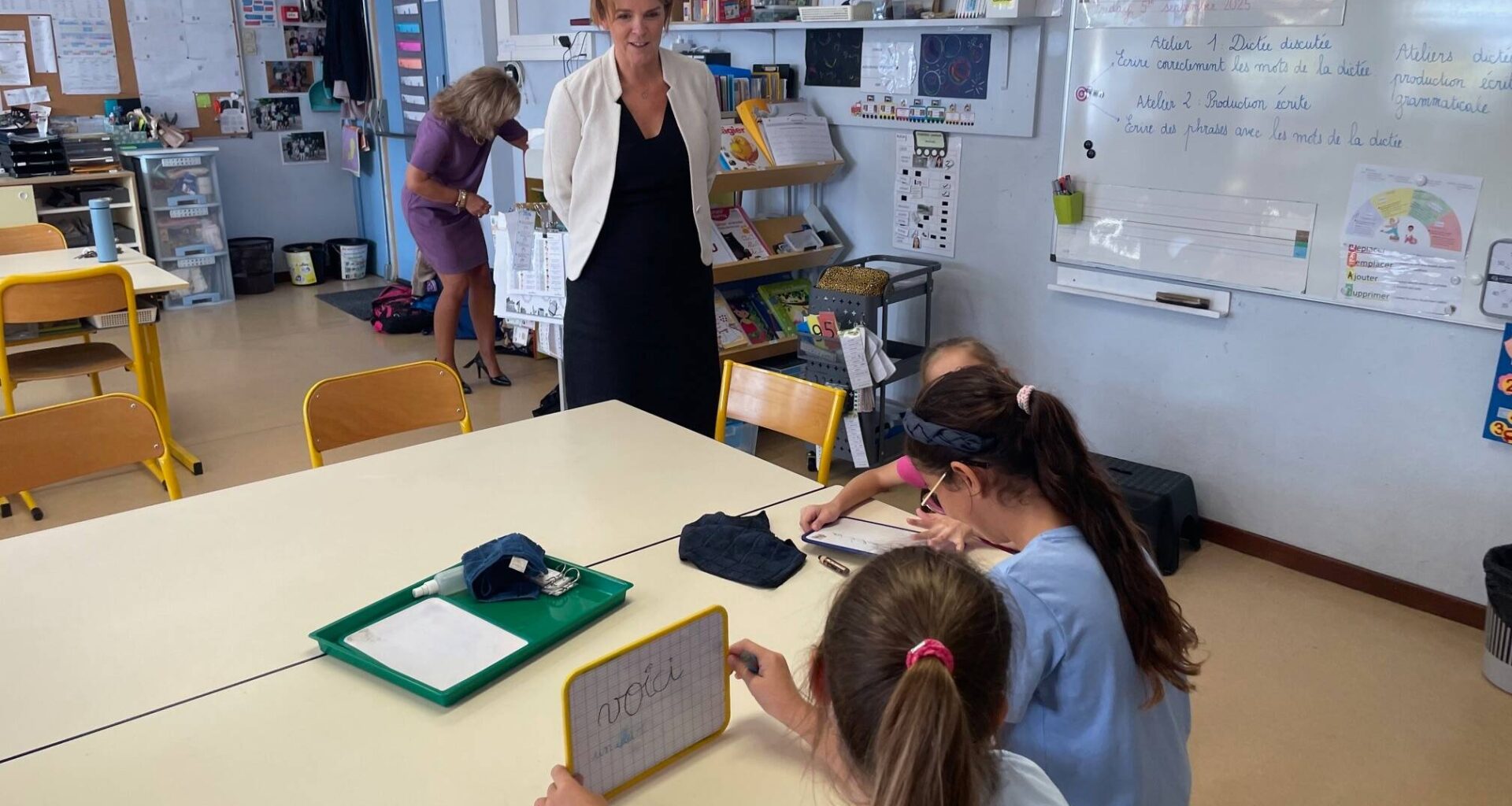 La rectrice de l’académie de Nice a rencontré des enseignants et des AESH