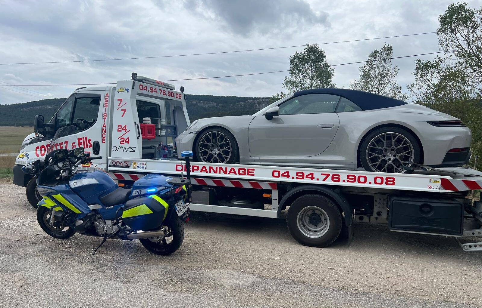 Deux voitures de luxe interceptées pour grand excès de vitesse à Gréolières, ce dimanche