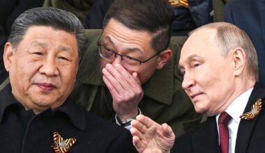 Xi Jinping et Vladimir Poutine lors des célébrations du 9 mai, à Moscou.