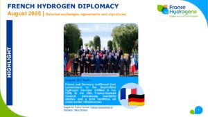 Août 2025 | La diplomatie hydrogène française, le bulletin mensuel – France Hydrogène