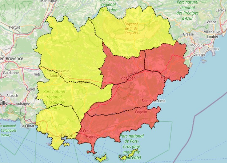 TOULON : Fermeture de 4 massifs forestiers pour risque très sévère d'incendie, vendredi 5 septembre