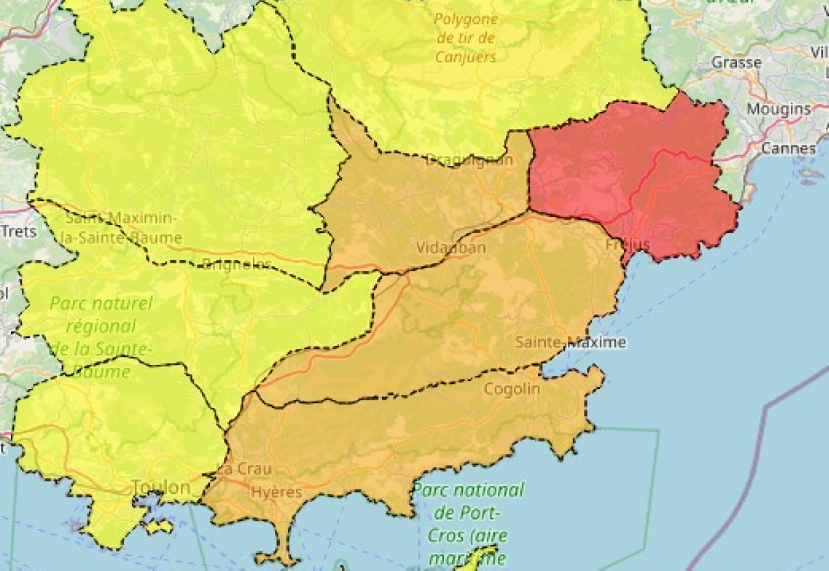 TOULON : Fermeture du massif forestier de l'Estérel dans le Var, dimanche 14 septembre