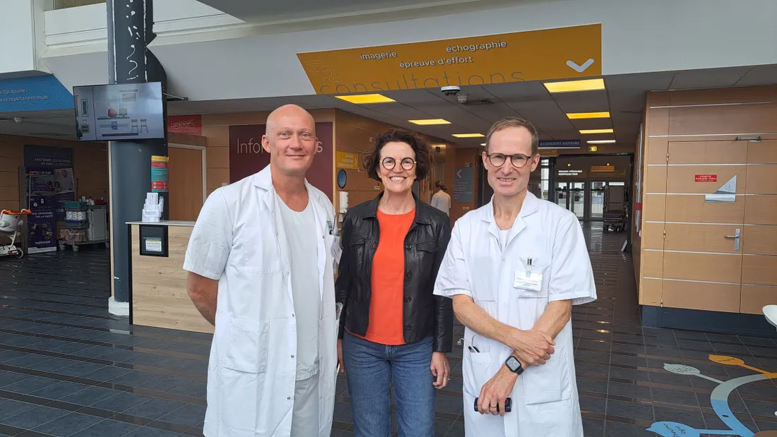 Guillaume Leurent et Erwan Donal aux côtés de Marie Louis du fond Nominoë